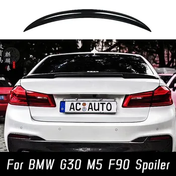 Už 2016-2023 BMW 5 Serijos G30 M5 F90 MP Stiliaus Realaus Anglies Pluošto Galinis Kamieno Dangčio Automobilių Spoilerių Sparnus Eksterjero Tiuningas, Aksesuarai