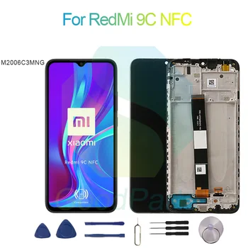 Už RedMi 9C NFC Ekrano Pakeitimas 1600*720 M2006C3MNG Už RedMi 9C NFC LCD Touch skaitmeninis keitiklis