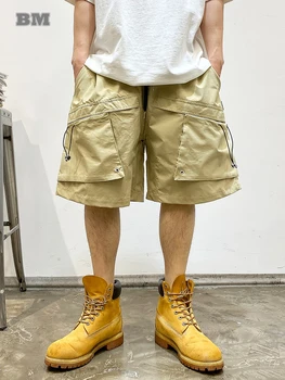 Vasaros Amerikos Streetwear Prarasti Krovinių Šortai Vyrams Drabužius Harajuku Didelis Kišenėje Šortai Hip-Hop Atsitiktinis Baggy Krepšinio Vyrų Kelnės