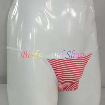 Vyrai String Bikini Juostele Jersy Poli/Cotton/Spandex G242C