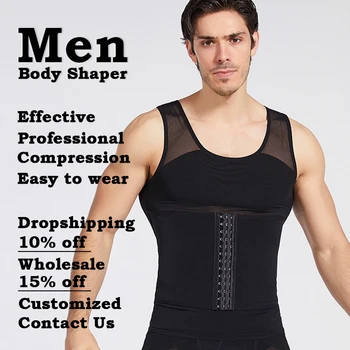 Vyrų krūtinėmis reguliuojamas pilvo kontūrinių drabužių alaus pilvo formos vest 1977