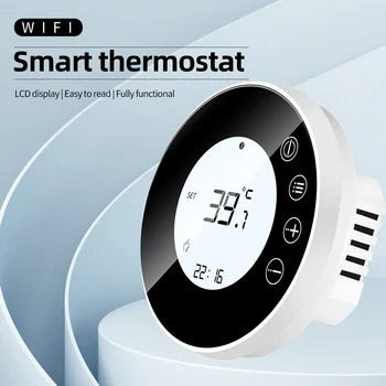 WIFI Smart APP Termostatas LCD Ekranas Šildymas Elektrinis Grindų Šildymo Kambario Temperatūros Reguliatorius 16A X7H