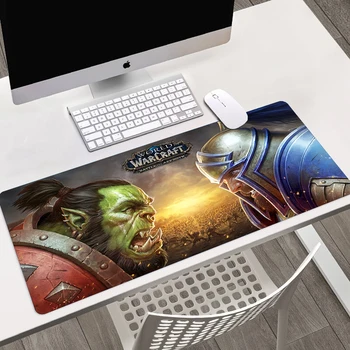 World of Warcraft Kilimėlis Anime HD Spausdinimo Kompiuterio Užraktas Krašto Klaviatūros Kilimėlis Dovanų KOMPIUTERIO Stalas Trinkelėmis Geriausia pardavimo home office sąrankos