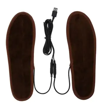 Žiemos Elektriniai Šildomi Vidpadžiai USB Šildymo Kojų Šilčiau šilti Batai Kojinių Padas Šildomi Vidpadžiai Skalbti Visą Koją, Karščiavimas, Unisex